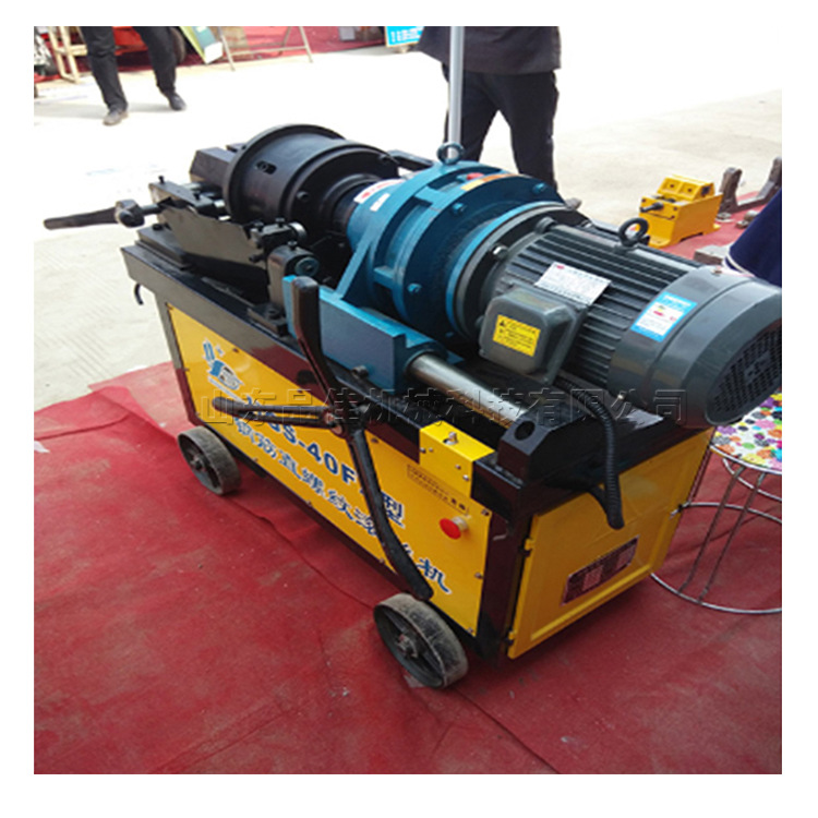 直螺纹钢筋滚丝机 建筑工程带肋钢筋套丝机 全自动钢筋连接套筒机