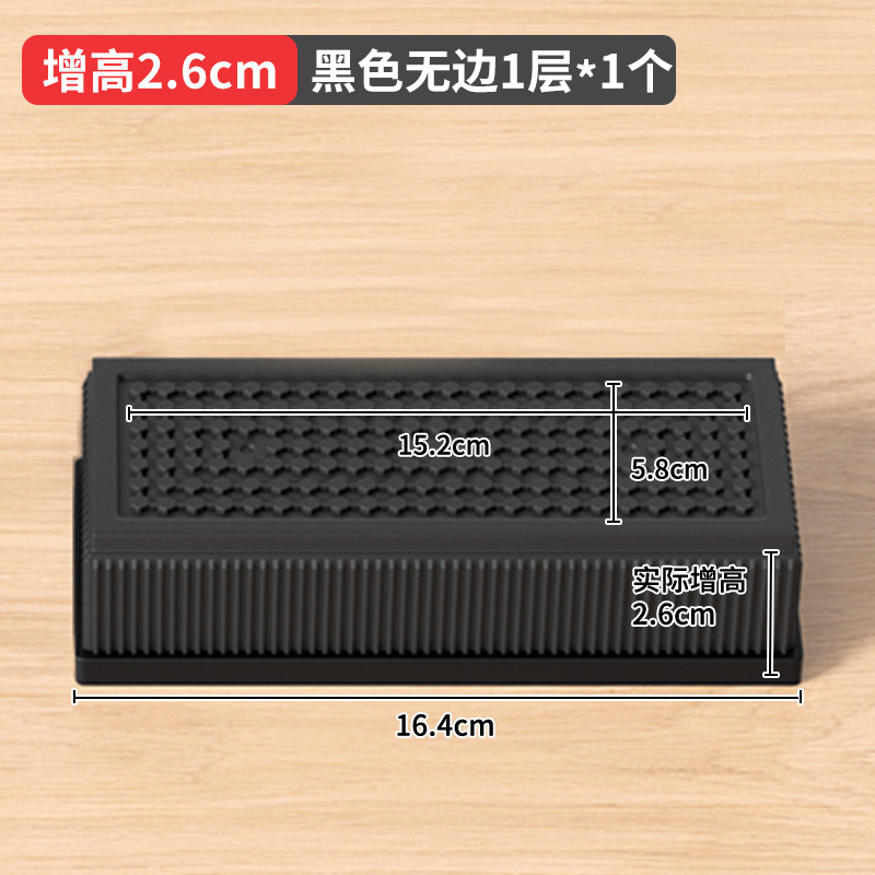 国境を越えたアマゾンの黒色家具ベッドが高くなった足マット2 358インチテーブルソファーキャビネットtpu滑り止めオーバーレイ