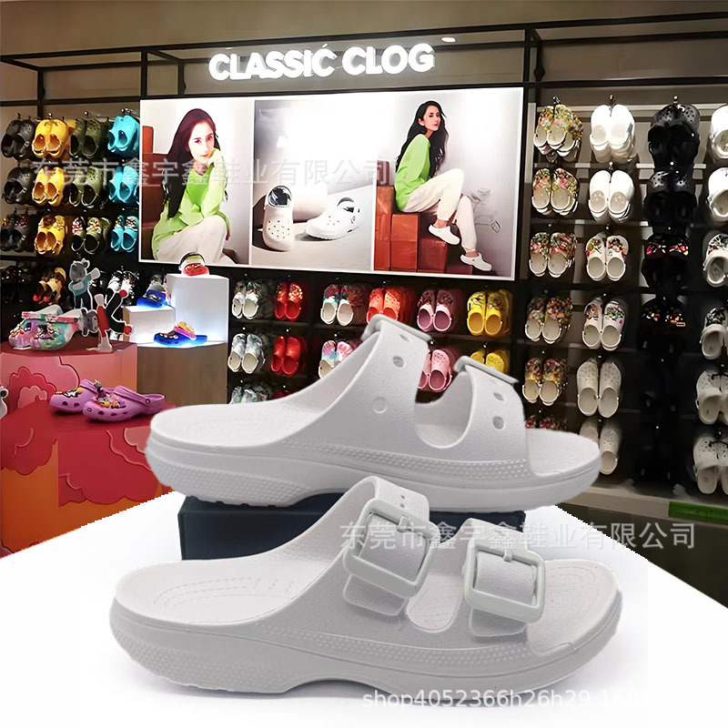 New comfortable sandals for women, summer flat double-strap slip-on non-slip breathable outdoor sandals for men New comfortable sandals for women, summer flat double-strap slip-on non-slip breathable outdoor sandals for men