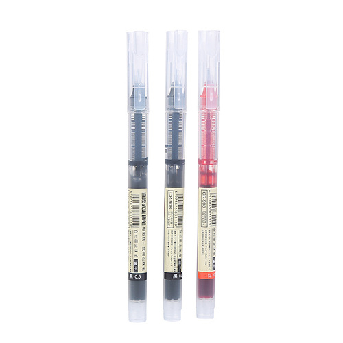 Colorful liquid-core neutral pen signature pen large capacity water pen quick-dry ballpoint pen multi-color student pen