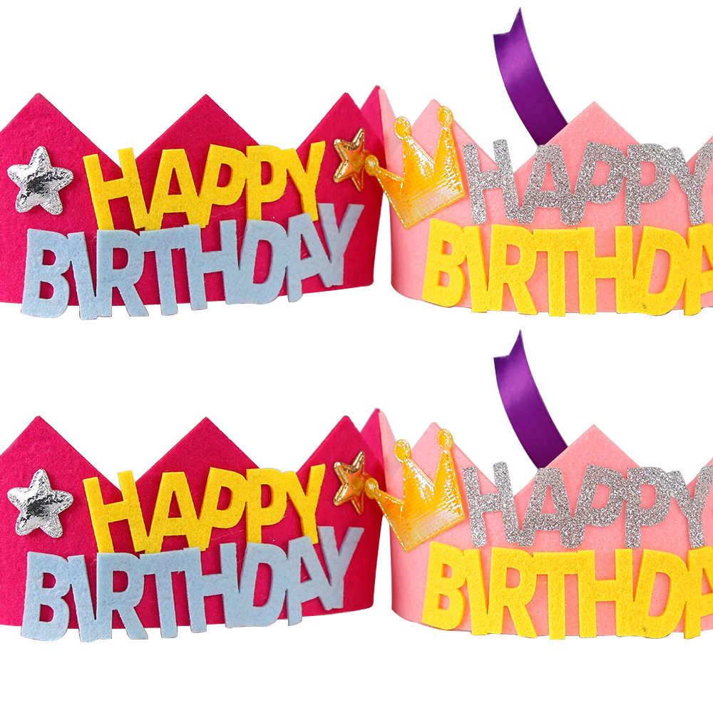 Diadema de cumpleaños corona accesorios para el cabello Adultos niños decoración de fiesta de cumpleaños sombrero de cumpleaños diadema vela de cumpleaños tocado