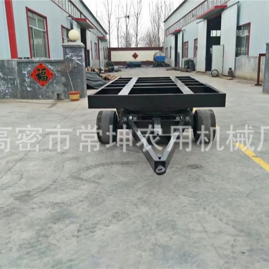 厂家供应   50吨框架拖车   重型设备运输车    四轮全挂拖车