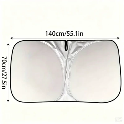 Cross-border foreign trade thickened titanium silver Sun shade - 14070cmsmall-size