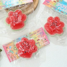 Новая внешнеторговая трансграничная игрушка-антистресс с арбузом и кунжутом в виде кошачьей лапы, новинка, игрушка в подарок для студентов