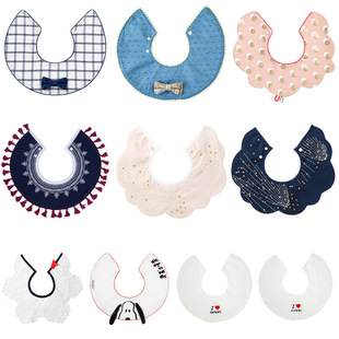 Children's cotton eating bib for new born for baby, anti-dirty, European style