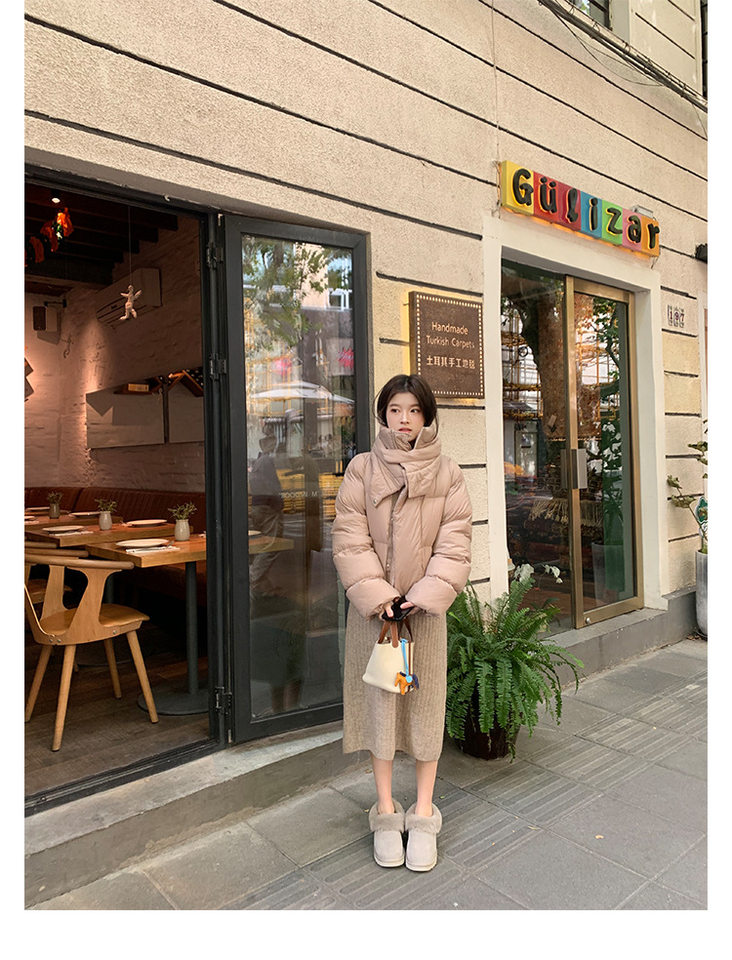 Bốt nữ cổ thấp da bò thật lót lông giữ ấm, đế dày 4 cm — Màu hạt dẻ (đế dày) chi tiết 32