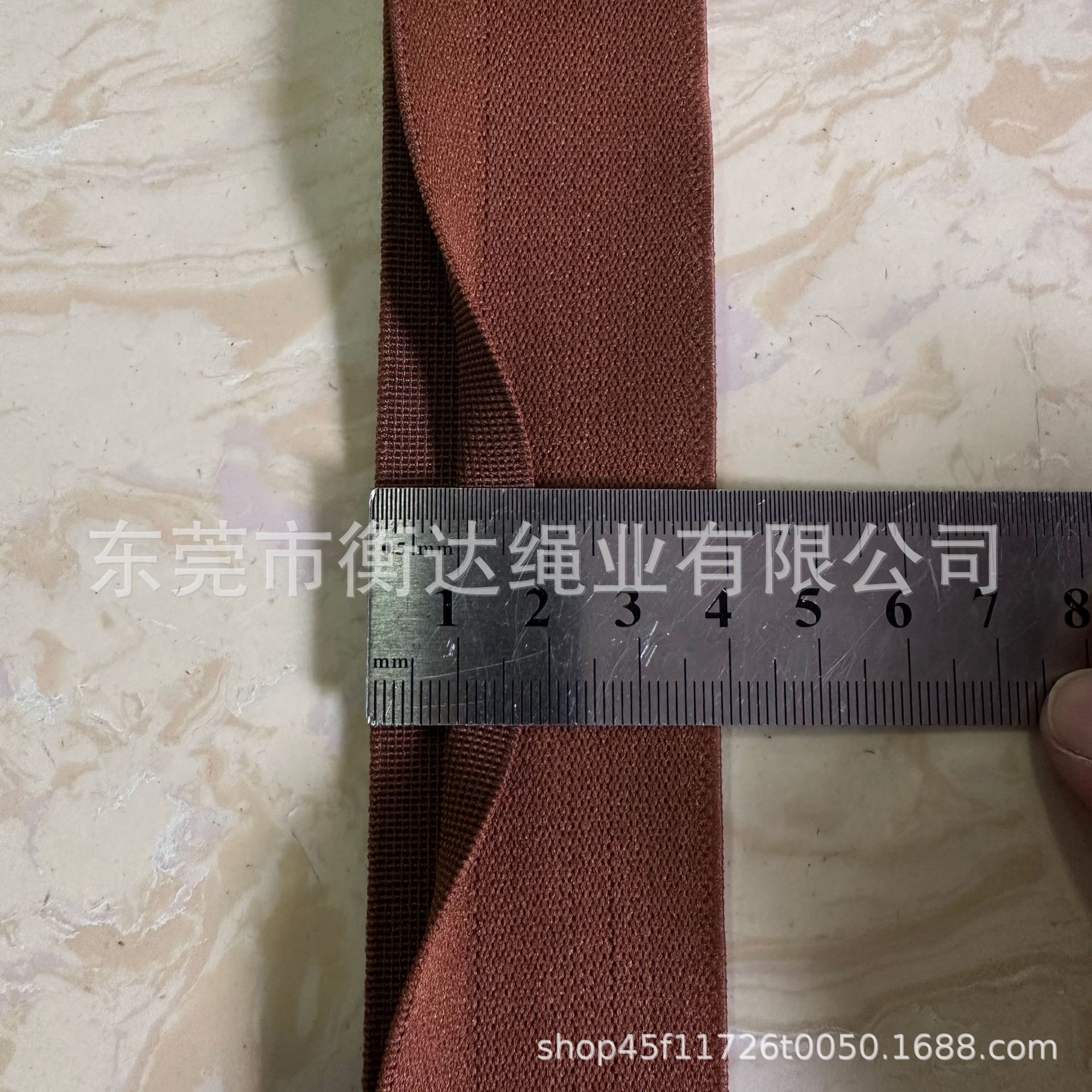 Stock 2.5-5cm Y-shaped unilateral abertura pantalones interiores cintura elástica de alta elasticidad doble borde de lana expuesta tiras de goma