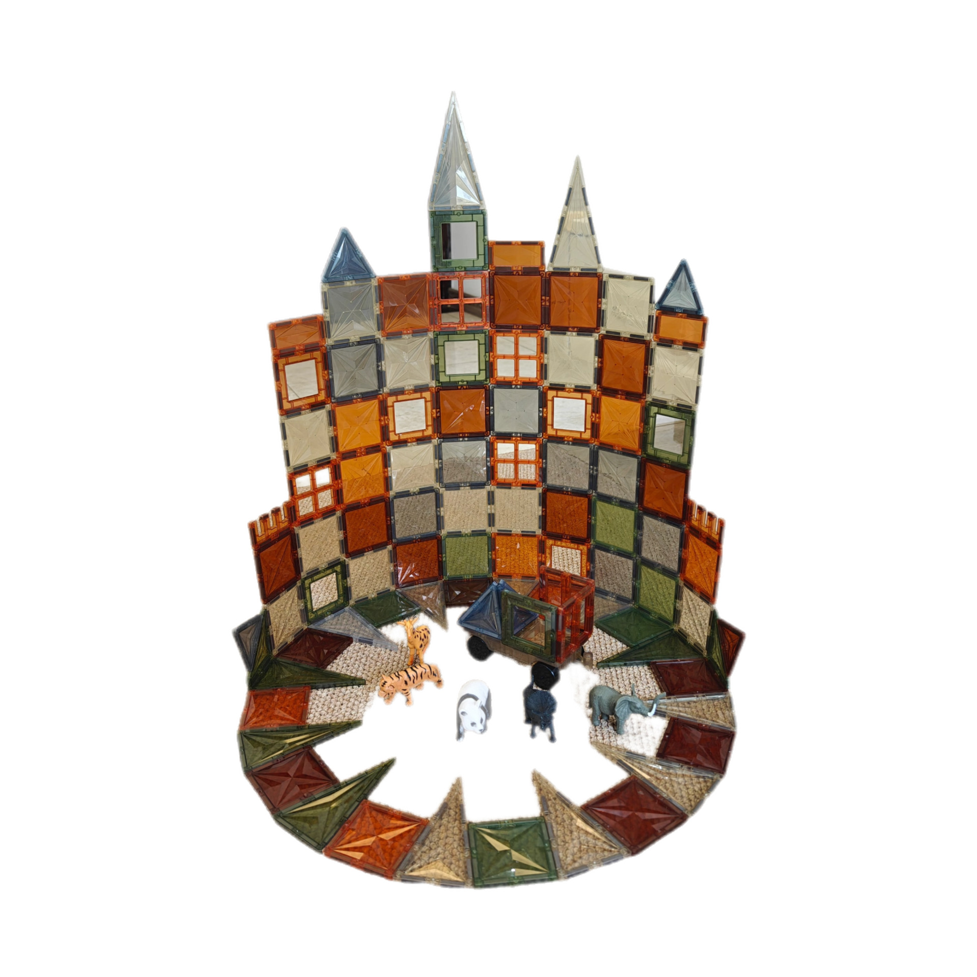 Juguetes de bloque magnético de color natural juegos de puzzle para niños juegos de bloque magnético