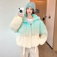连帽羽绒棉服女2025年新款秋冬小个子棉衣外套上衣宽松面包服棉袄