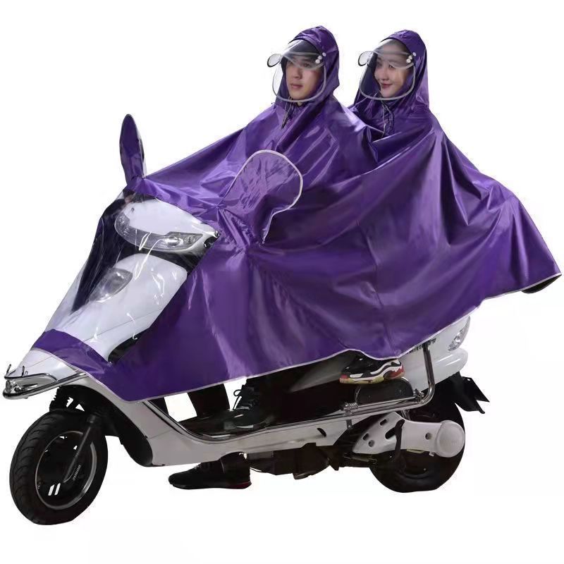 防雨レインポンチョ、厚みのあるプラスサイズのオートバイレインコート、男性と女性用、シングルバイク、ダブル電気自動車ライディングレインポンチョ|undefined