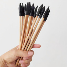 热卖竹木无杀伤力弓箭头户外射击连发弩箭头配件玩具古代兵器模型