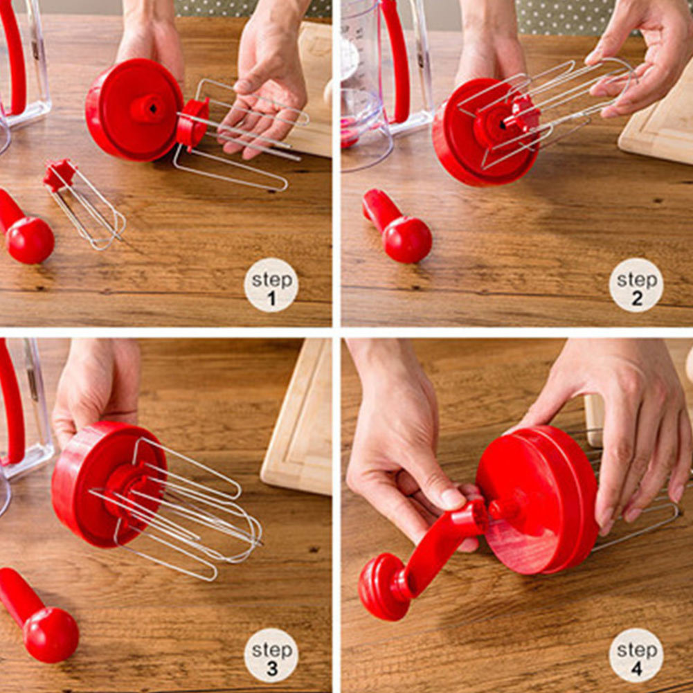 Taza de masa de manivela transfronteriza pancake machine torta herramienta de horneado dispensador embudo taza mezcladora