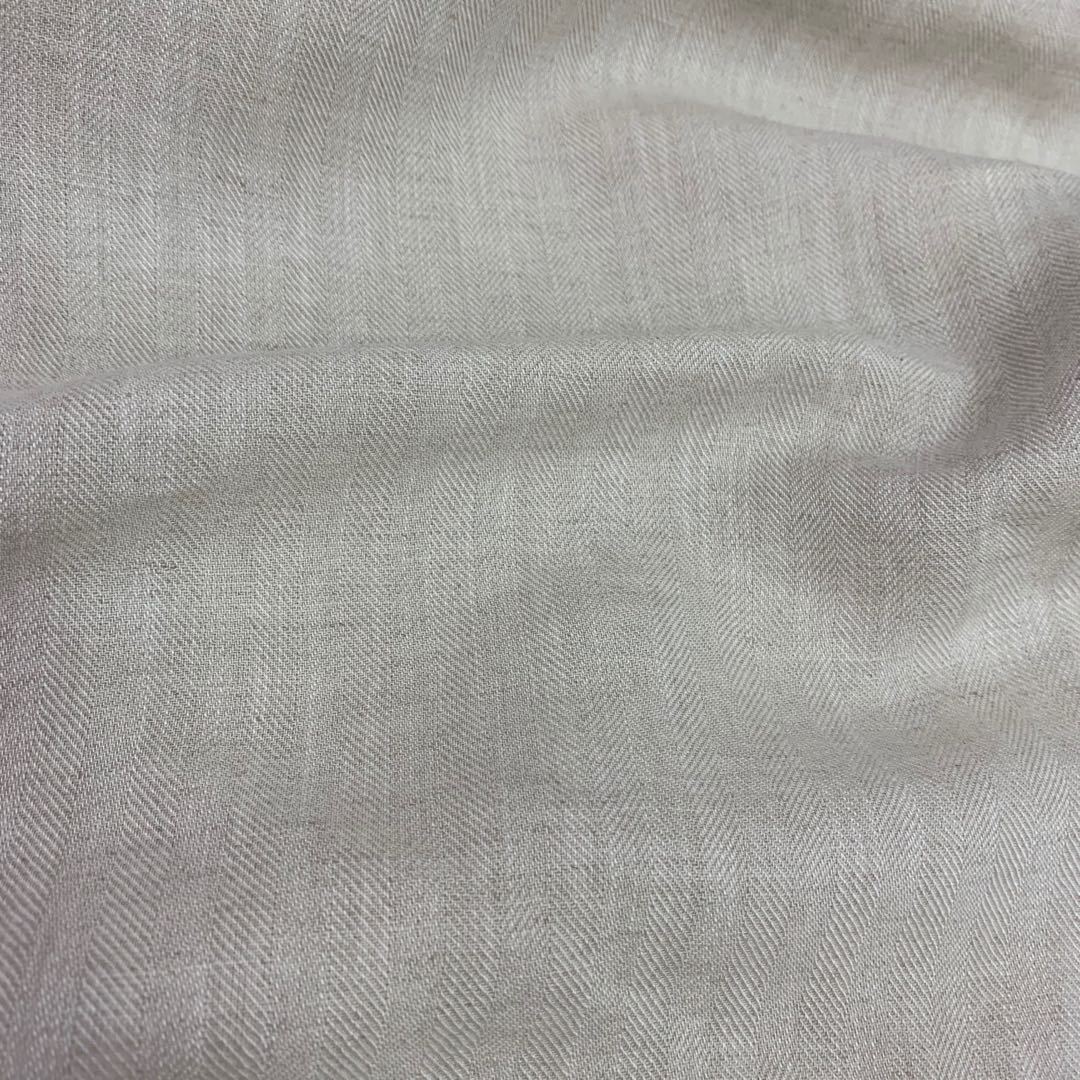 新艺天丝麻人字斜纹面料亚麻布料春夏汉服森系茶艺服装面料现货