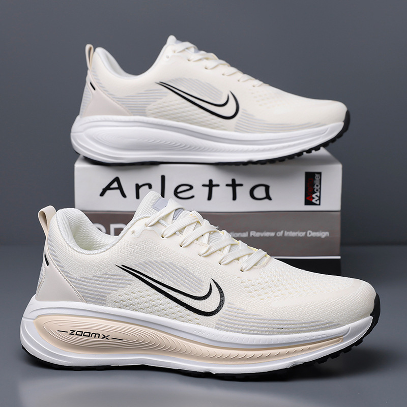 Sports Running Shoes 2025 Cold-Glue New Style Breathable Fly-Knit Casual Mesh Men's Shoes