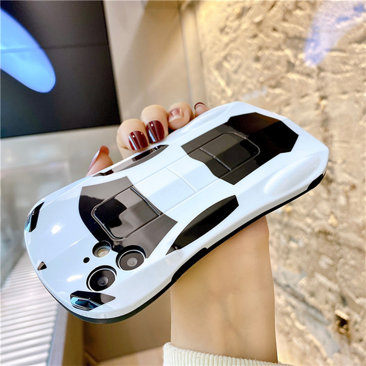Creative sports car iphone16 Phone Case Xsmax All-inclusive Suitable for XR Fine Hole 8plus Drop-resistant Soft Case 15pro