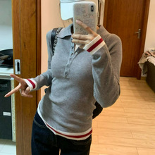 �nϵƴ��ײɫPolo���I�L��ᘿ���Ů2024�ﶬ����������׃ȴ�����