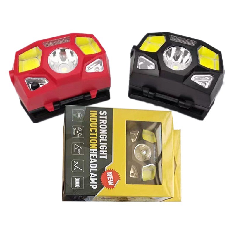 Fishing headlight charging induction LED head-mounted night fishing light Smart USB socket outdoor light bait light fishing gear