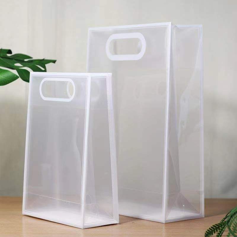 Bolsas de mano PP Bolsas de mano PVC Bolsas transparentes Bolsas de plástico Bolsas de regalo Bolsas de necesidades diarias Bolsas de flores Bolsas de dulces de boda