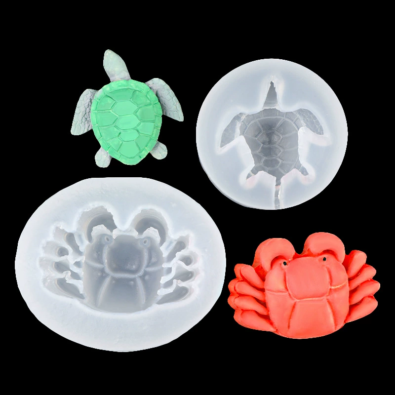Compact silicone mold, acrylic fondant, slime, DIY