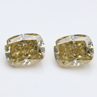 Radiant Cut Moissanite Rectangular Yellow Moissanite Loose Stone Synthetic Carbon Silicon Gemstone Zircon High Quality