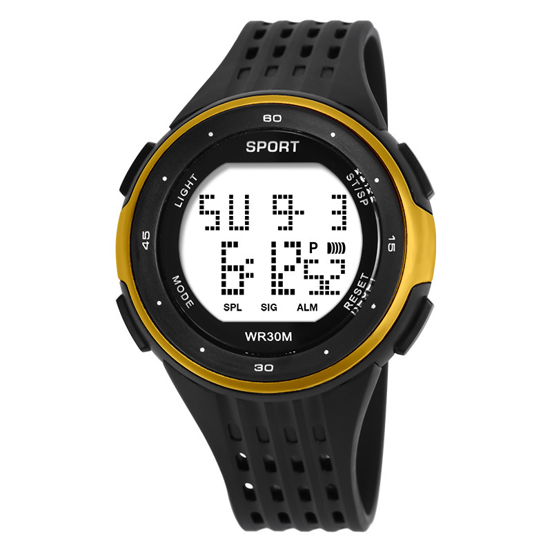 Reloj electrónico de sincronización de alarma deportiva multifuncional para hombres reloj electrónico masculino estudiante al aire libre montañismo reloj electrónico fábrica al por mayor