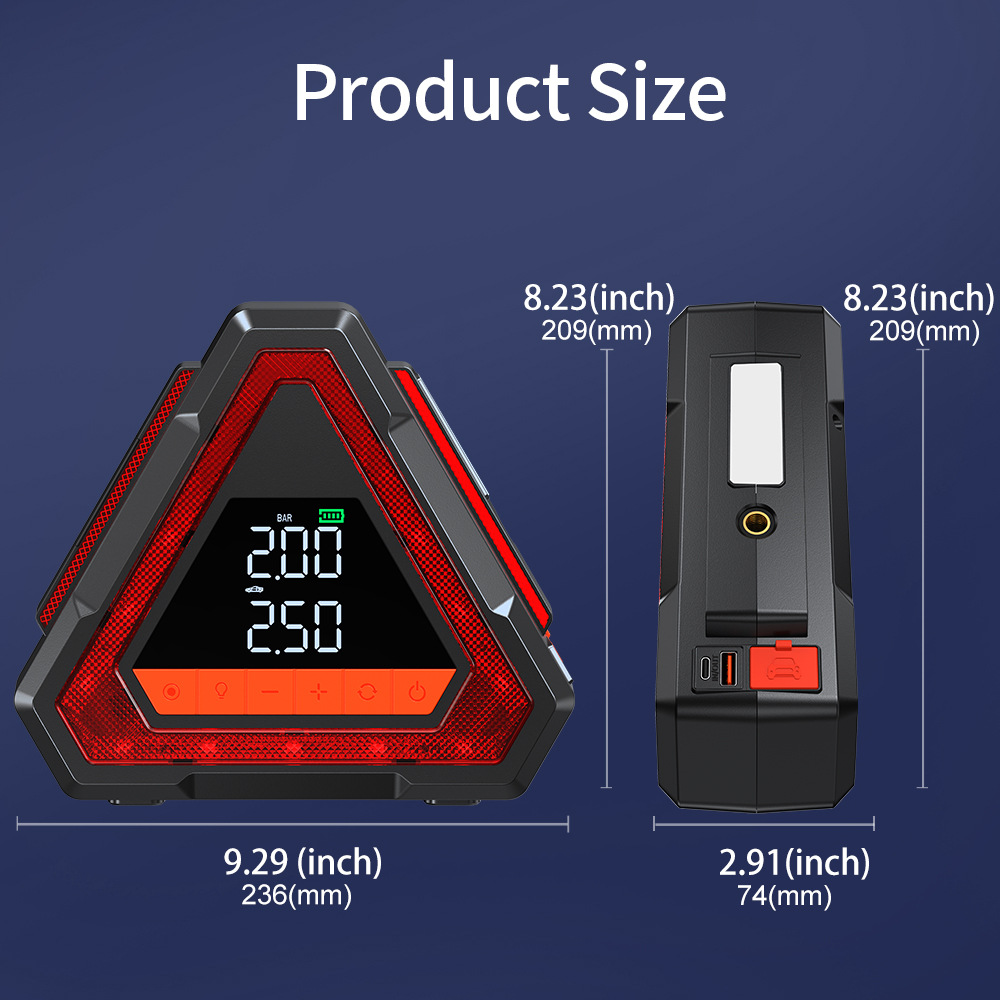 [N15] Cross-Border Car Emergency Starting Power Supply and Air Pump All-In-One Portable Battery Jump Starter