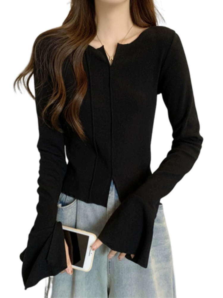 Base body-friendly short long-sleeve, for plus size ladies