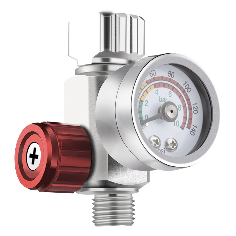Válvula Reguladora de Presión Cinco-Cinco, Bomba de Aire Neumática, Máquina de Engrase, Regulador de Presión de Aire, Válvula Reductora de Presión, Procesador de Fuente de Aire, Manómetro MF-4 de Alta Precisión