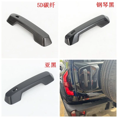 exterior modification, rearview mirror, door | Şüşə kənarı xromları/moldingləri - sub-black-tailgate-handle1