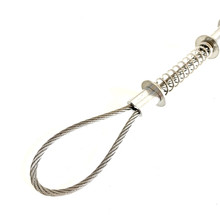 JY防爆钢丝安全绳防脱链弹簧拉锁不锈钢高压软管油管气管保护绳