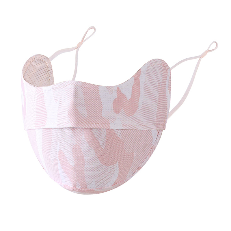 Máscara solar camuflado anti-corrosión verano anti-UV helado sensación fría al aire libre ciclismo protector de la cara protector de la esquina de los ojos máscara