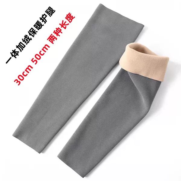 Autumn and winter thermal leg warmers, knee warmers, and calf warmers, long tube socks, extended length, unisex, for cold legs, fleece-lined leg warmers, cold-weather protection