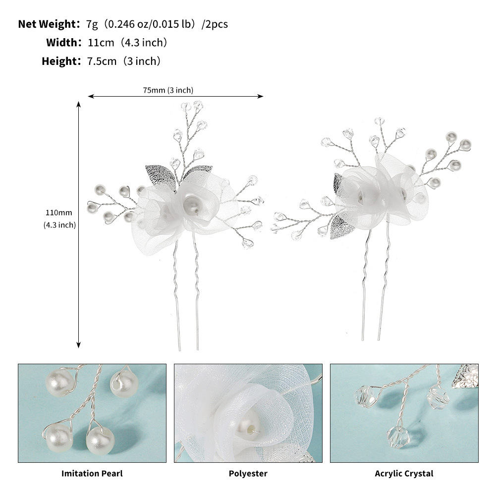 European And American Handmade Bridal Hair Accessories,Soft Pottery Flower Hair Comb,Beautiful Wedding Accessories,Photo Shoot,Hair Plate,Crystal Comb