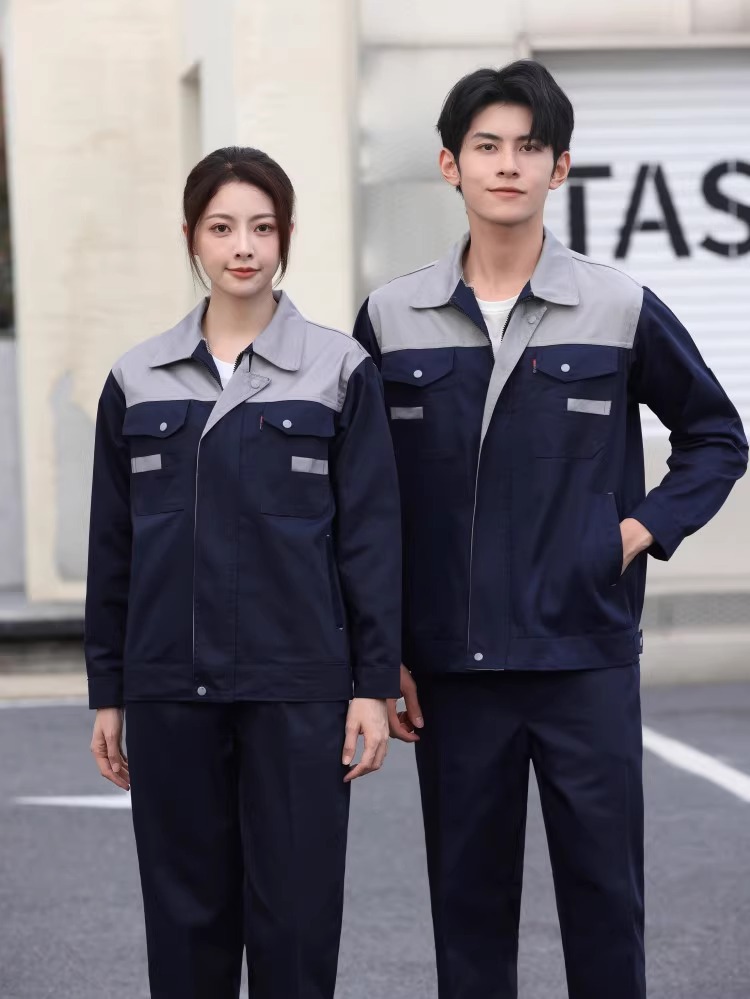 Primavera y otoño hombre manga larga engrosado desgaste taller de reparación de automóviles ingeniería de fábrica de ropa de protección laboral personalizada