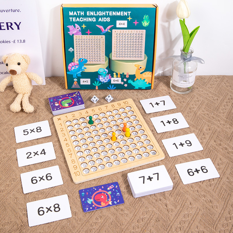 Nuevos productos transfronterizos de Amazon 99 multiplicación y tablero de adición 2 en 1 para niños 99 multiplicación y juguetes de adición