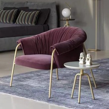 单人沙发阳台小桌椅北欧简约现代轻奢网红小户型懒人卧室休闲椅