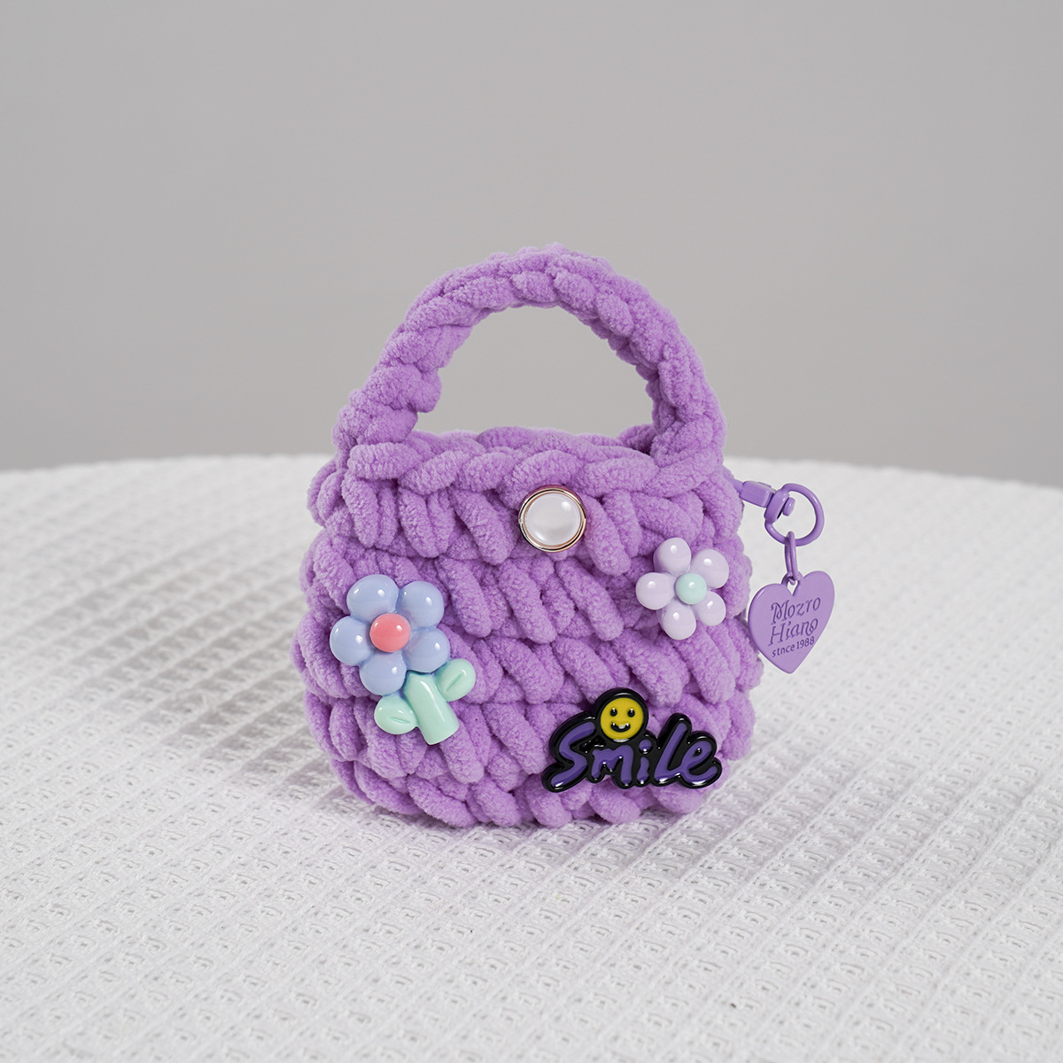 Productos terminados japoneses INS dulce, creativo, encantador, gancho artesanal, auriculares Bluetooth resistentes a la caída, bolso transfronterizo Amazon