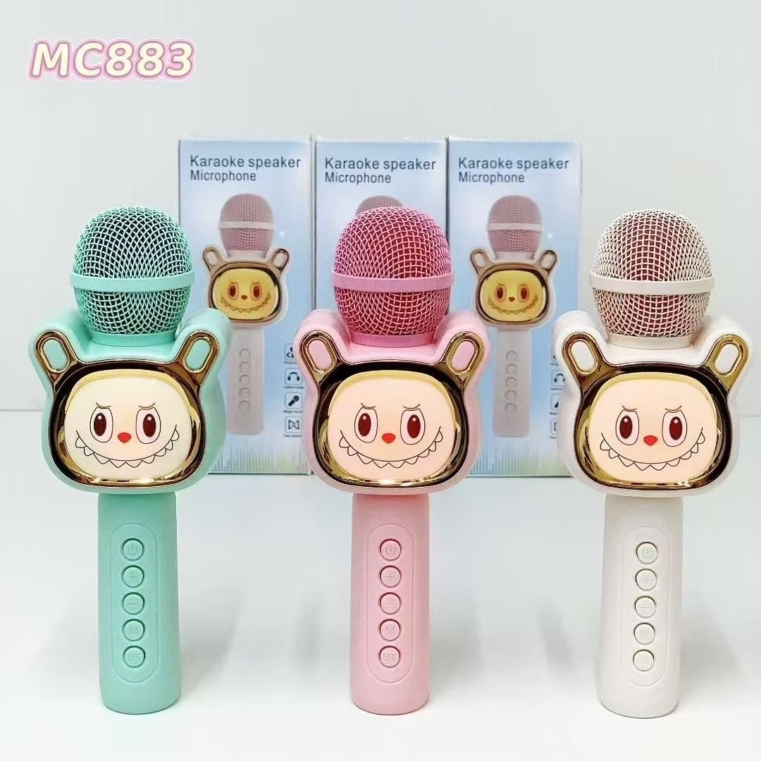 Foreign Trade Cartoon Kidsren's Microphone Mc-883 Microphone Audio All-In-One Wireless Bluetooth Home Karaoke