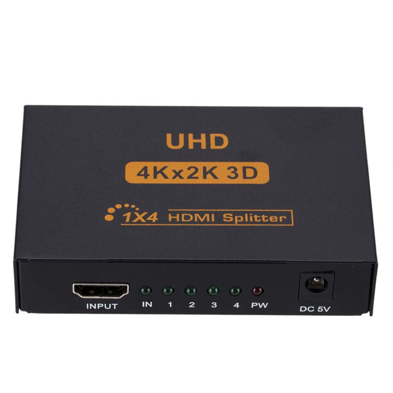 Устройство распределения HDMI 1.4, HDMI 1.4 видеораспределитель 4K*2K, вход 1 — выход 4
