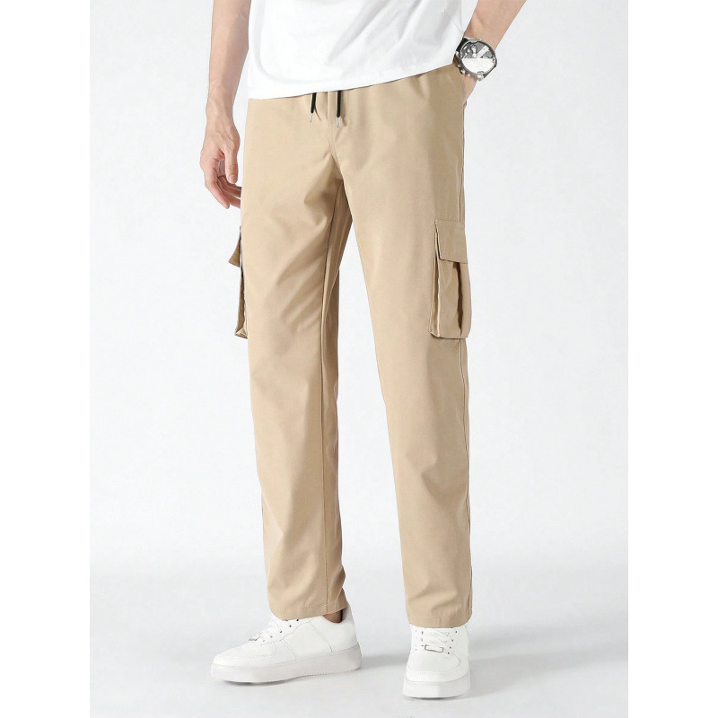 European and American Men's Autumn and Winter Workwear Casual Pants New Straight Loose Multi-Pocket Trousers Cross-Border Amazon Trendy Brand