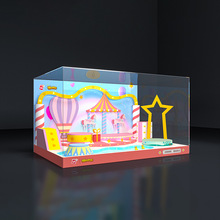 亚克力一体式展示盒有机玻璃手办盲盒乐高积木高达玩具透明防尘罩