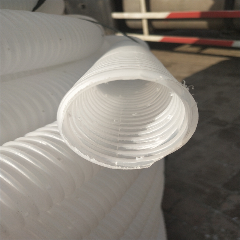 PVC双壁波纹管  160大口径排污管  打孔渗水波纹管