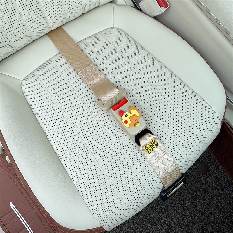 Car seat belt – Katong Car Front Passenger - three-point-anti-strangling-seatbelt-beige-rooster
