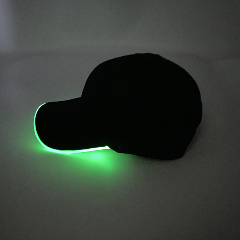 #552 6V四功能-LED光纤棒球帽（绿色）