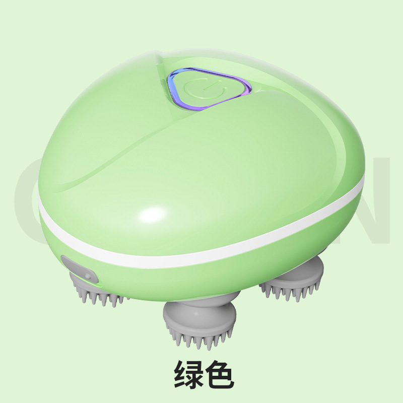 国境を越えたミニ頭部マッサージ器電動四爪マッサージ機頭皮解凍頭治療器手頭マッサージ器|undefined