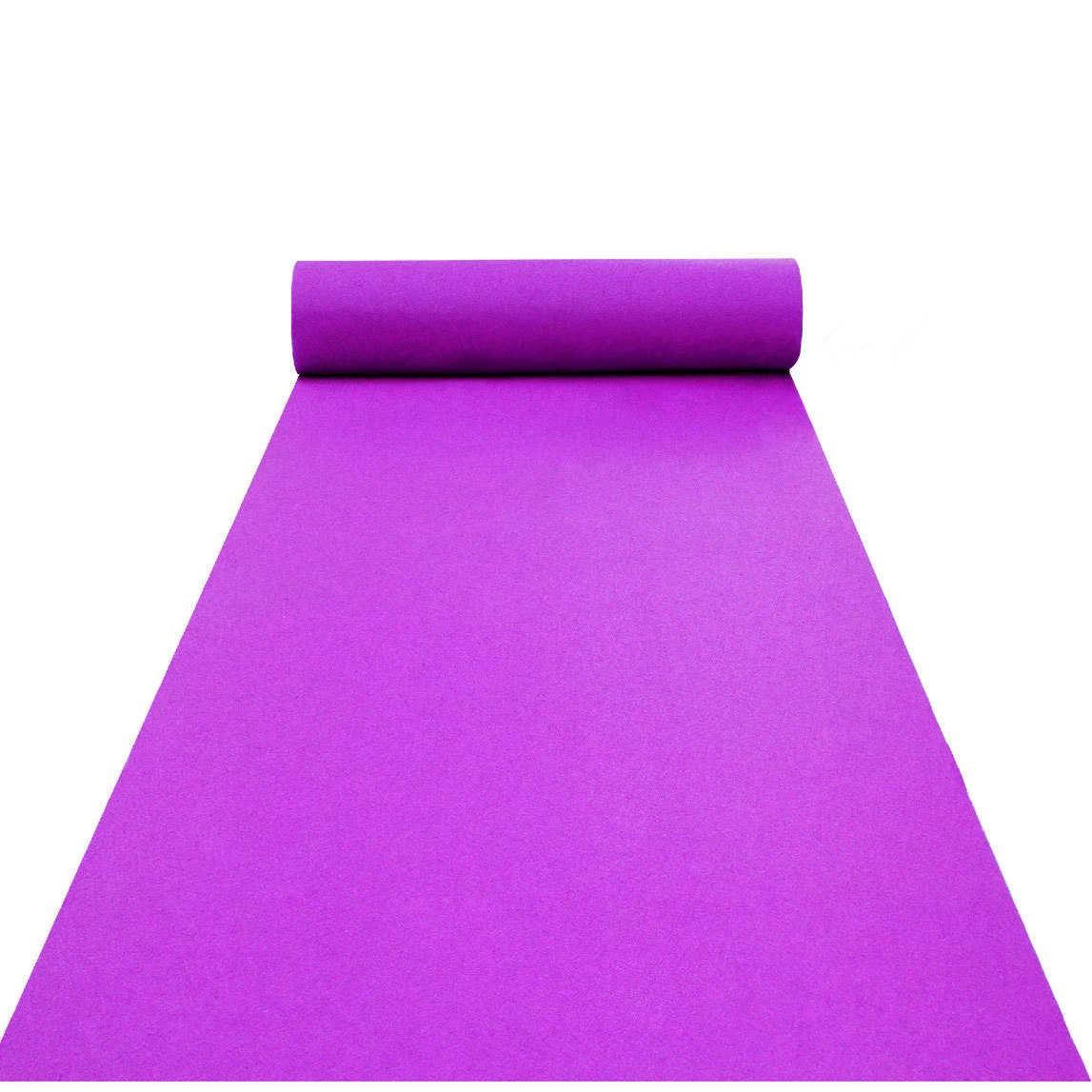 Disposable non-woven carpet, fuchsia face blush, 1–3 m width, rolls and samples