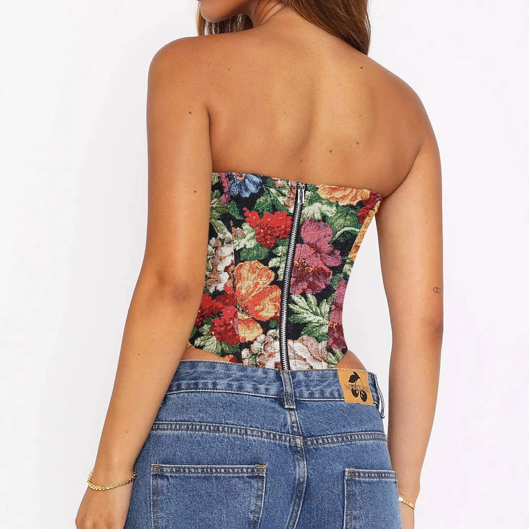 Tube top, belt, short tank top, brace, European style