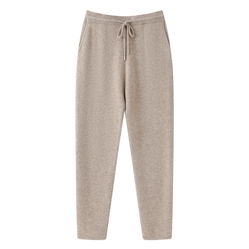 100% Pure Wool 2026 Autumn and Winter New Men's Plain Solid Color Drawstring Thickened Warm Straight-Leg Casual Slim Pants 100% Pure Wool 2026 Autumn and Winter New Men's Plain Solid Color Drawstring Thickened Warm Straight-Leg Casual Slim Pants