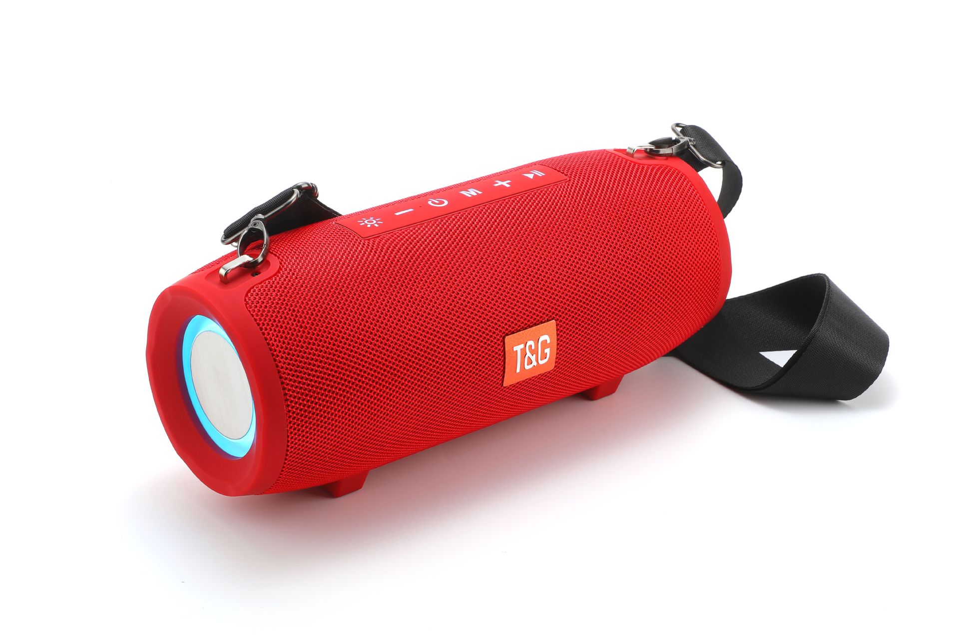 Altavoz Bluetooth TG322 Tambor de guerra grande con luz anti-película Tarjeta USBTF conectada a radio Subwoofer pesado portátil para exteriores