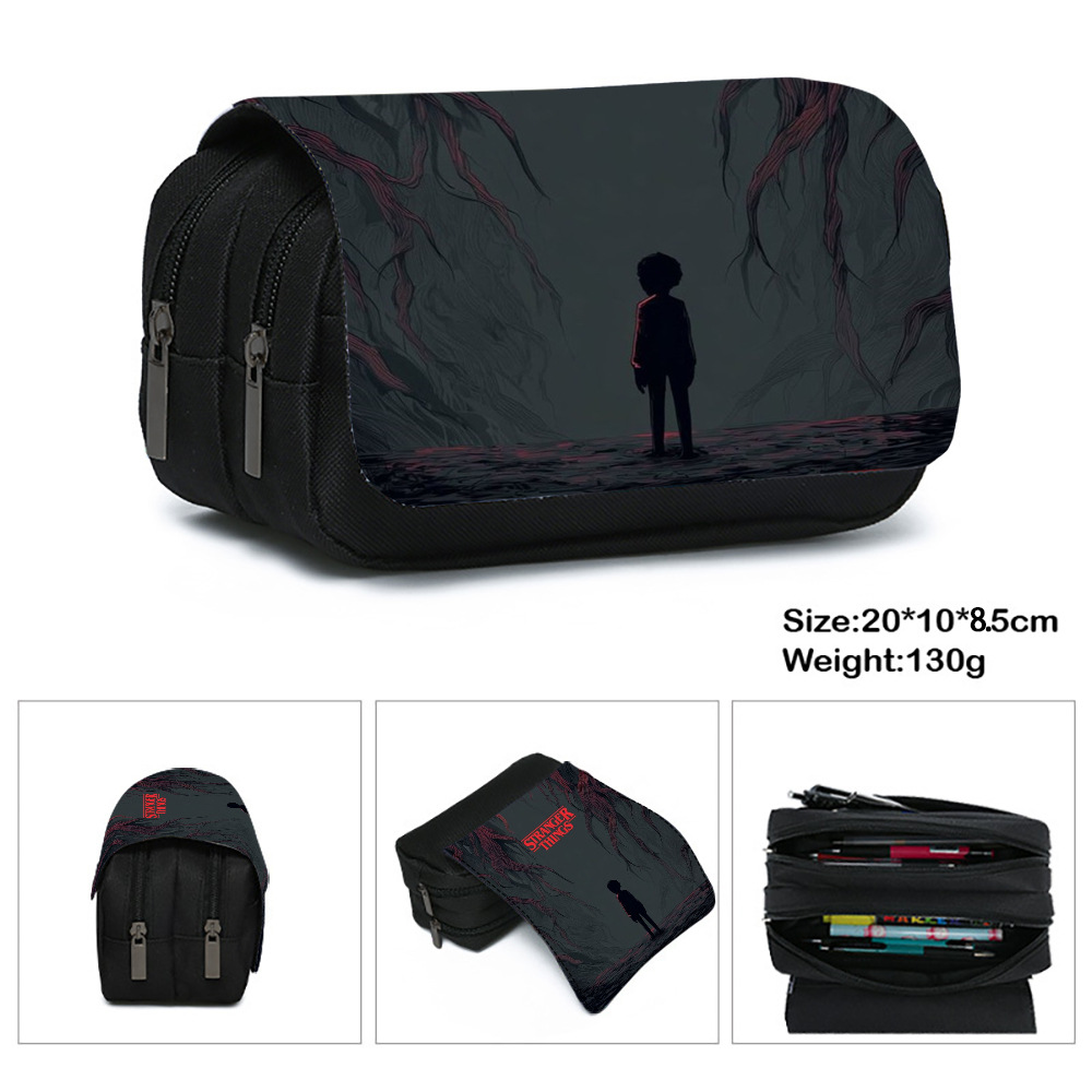 5 bolsas de bolígrafo de gran capacidad de almacenamiento multicapa de tela Oxford bolsa de papelería estudiante calificación transfronteriza portátil